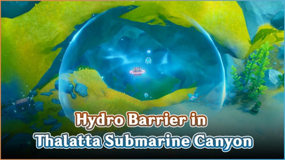 Как снять гидро барьер в Талатской подводной долине Genshin Impact