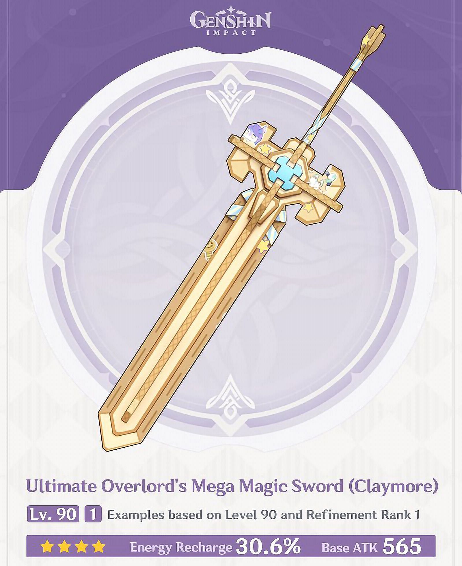 Мега-волшебный меч Ultimate Overlord (изображение через HoYoverse)