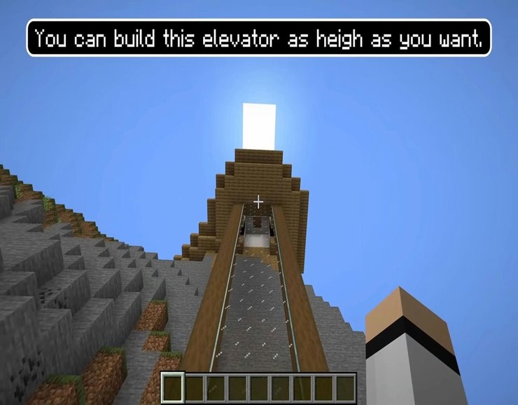 Minecraft: как сделать работающий лифт простым 3 50